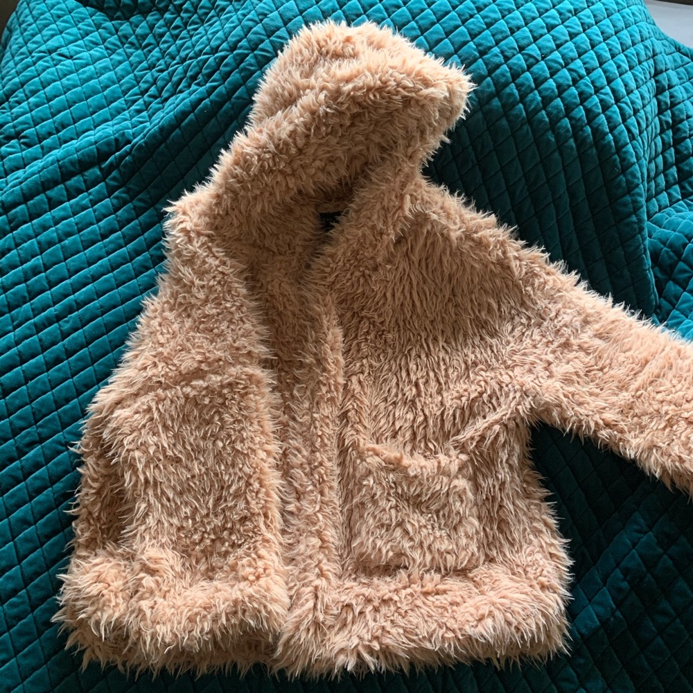 Baby Pink Sherpa Coat